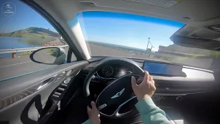 2021 Genesis G80 AWD 2.5T POV Driving In The City And Scenic Roads