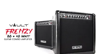 Vault frenzy 20 & 40 Watt Combo Guitar Amplifier with  Distortion, Reverb & Delay.