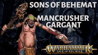 How to paint: Sons of Behemat Mancrusher Gargant (Acrylics and Oils)