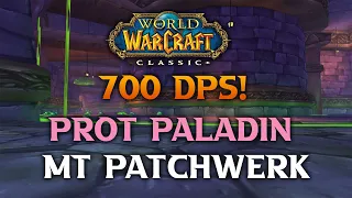 Prot Paladin Patchwerk Main Tank - Rank 1 DPS! Classic WoW Naxxramas