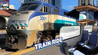 NCTD San Diego Coaster Train Ride: Oceanside to San Diego, California #travel