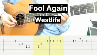 Fool Again Guitar Tutorial (Westlife) Melody Guitar Tab Guitar Lessons for Beginners