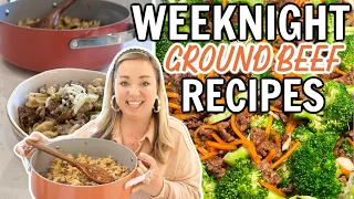 QUICK AND EASY WEEKNIGHT GROUND BEEF RECIPES | DELICIOUS DINNER IDEAS | ONE DISH DINNERS