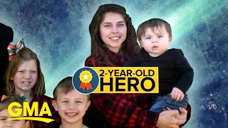 Toddler saves family from fire l GMA