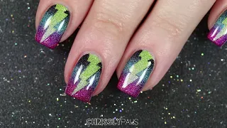 Holo Taco Electric Holos Lightning Nailart!