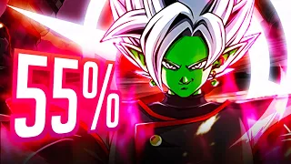 (Dokkan Battle) LR MERGED ZAMASU 55% FULL LEVEL 1 LINKS SHOWCASE AND OVERVIEW!