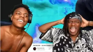 ISHOWSPEED and KSI react to PACKGOD's DISS TRACK