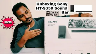 Unboxing Sony HT-S350 2.1ch Soundbar with powerful wireless subwoofer & BLUETOOTH® technology