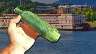 Amazing Treasures, Old Bottles Found Scuba Diving Historic River!