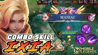 COMBO SKILL IXIA‼️ MUSUH DATANG AUTO TUMBANG - MOBILE LEGENDS