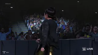 Bayley's Heel Entrance and Alexa Bliss' Entrance with Pyro - WWE 2K19