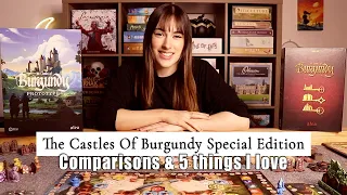 A look at The Castles Of Burgundy SPECIAL EDITION! | Comparisons & 5 things I love.