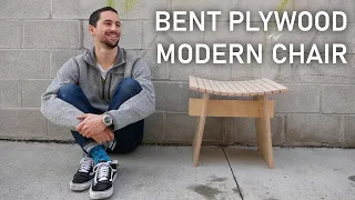 DIY Kerf Bent Plywood Chair - Modern Design