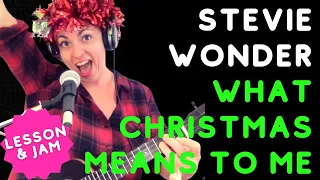 WHAT CHRISTMAS MEANS TO ME | Ukulele Lesson & Cover | Stevie Wonder
