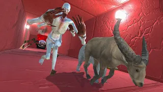 SCP 096 HORROR ESCAPE THE TUNNEL - Animal Revolt Battle Simulator