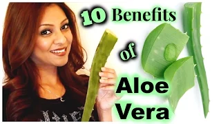 10 Beauty Benefits of Aloe Vera │ Hair Growth, Treat Wrinkles, Eczema, Acne, Remove Dark Spots