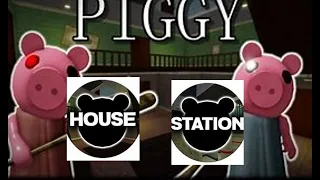 roblox piggy house and station public playthrough :3