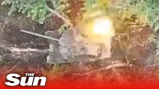 Ukrainian brigade destroys Russian tank in targeted strike