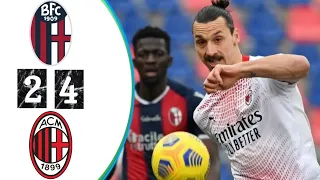 Bologna vs AC Milan 2-4 Zlatan Ibrahimović HIGHLIGHTS Goal Resume Italy Serie A 2021/2022