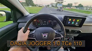Dacia Jogger 1.0 TCe 110 - consumption on 130 km/h (+ city, POV)