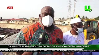 G/A Minister Leads Demolition Exercise In Ayawaso Central Municipality