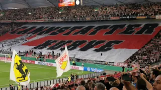 Stuttgart vs. Frankfurt I Cannstatter Kurve CHOREO + "Stuttgart kommt" I DFB-Pokal Halbfinale 2023