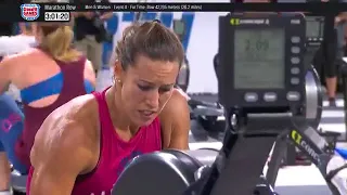 The 2018 CrossFit Games Individual Marathon Row Women's Winner Finish Event 4 Day 3