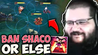 THIS IS WHY PINKWARD'S SHACO IS PERMA-BANNED!! - Shaco Top Gameplay