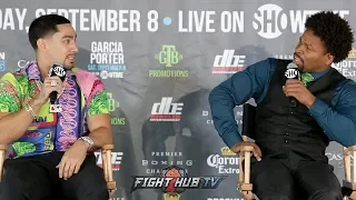 DANNY GARCIA & SHAWN PORTER DISS EACH OTHER IN COMICAL BACK & FORTH ARGUMENT