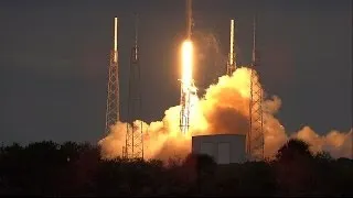 Hi-Def Camera Tracks The Base Of Falcon 9 Launching With Thaicom 6 Satellite