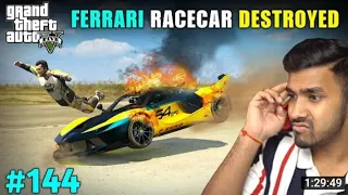 MY FERRARI RACECAR EXPLODE IN RACE | GTA V GAMEPLAY #144 #1ONTRENDING