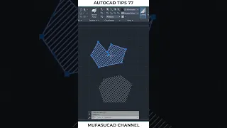 AutoCAD Tips 77 Recreate Missing Hatch Boundary #shorts