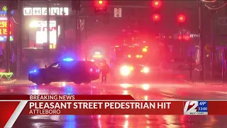 A pedestrian struck on Pleasant Street