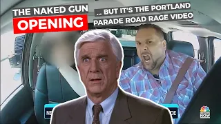 The Naked Gun Opening Sequence, but it's the Portland Grand Floral Parade Road Rage video