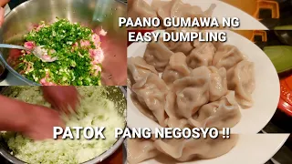 HOW TO MAKE PORK & CABBAGE CHINESE DUMPLING|PATOK PANG NEGOSYO 2020|PAANO GUMAWA NG CHINESE DUMPLING