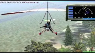 FSX-Ultra Foggy Landing-AirCreation Trike Ultralight landing at VIAG