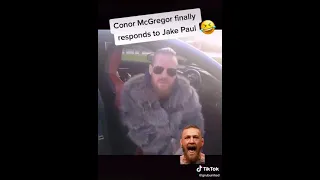 CONNOR MCGREGOR REACTS TO JAKE PAUL!!!(short)