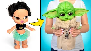 Nunca se é velho demais para as bonecas! Transforme uma boneca Bratz velha em um pequeno Yoda