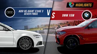 Audi RS6 St.3 vs BMW X6M | UNLIM 500+ 2020 Highlight |