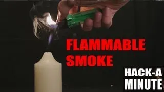 Did you know candle smoke is flammable?