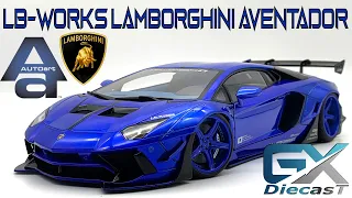 1/18 AUTOart LB-WORKS Lamborghini Aventador Limited Edition (HYPER BLUE)