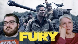 My Mom Watches FURY (2014) | Movie Reaction | First Time Watching