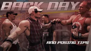 BACK DAY with OPEN Bodybuilder and Men's Physique Pro | 39 days out
