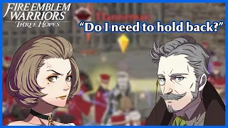 Manuela vs Hanneman unique dialogue - Fire Emblem Warriors Three Hopes