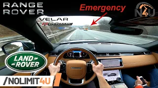 Range Rover Velar P380 HSE REVIEW on German Autobahn | POV by NoLimit4U