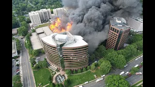 5-alarm fire burning in SouthPark Mall area in Charlotte