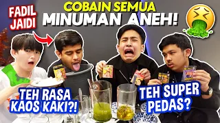 COBA MINUMAN2 ANEH DARI JEPANG BARENG FADIL JAIDI😂! (TEH PEDAS, TEH BAU AMIS, DLL)