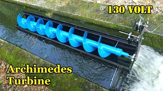 How to make a super powerful Archimedes screw turbine