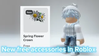 New free accessories head in Roblox is Spring Flower Crown #youtube #roblox #AKPROBLOX