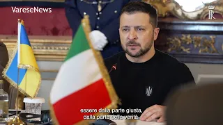 Zelensky incontra Mattarella: "Grazie Italia per essere dalla parte giusta"
